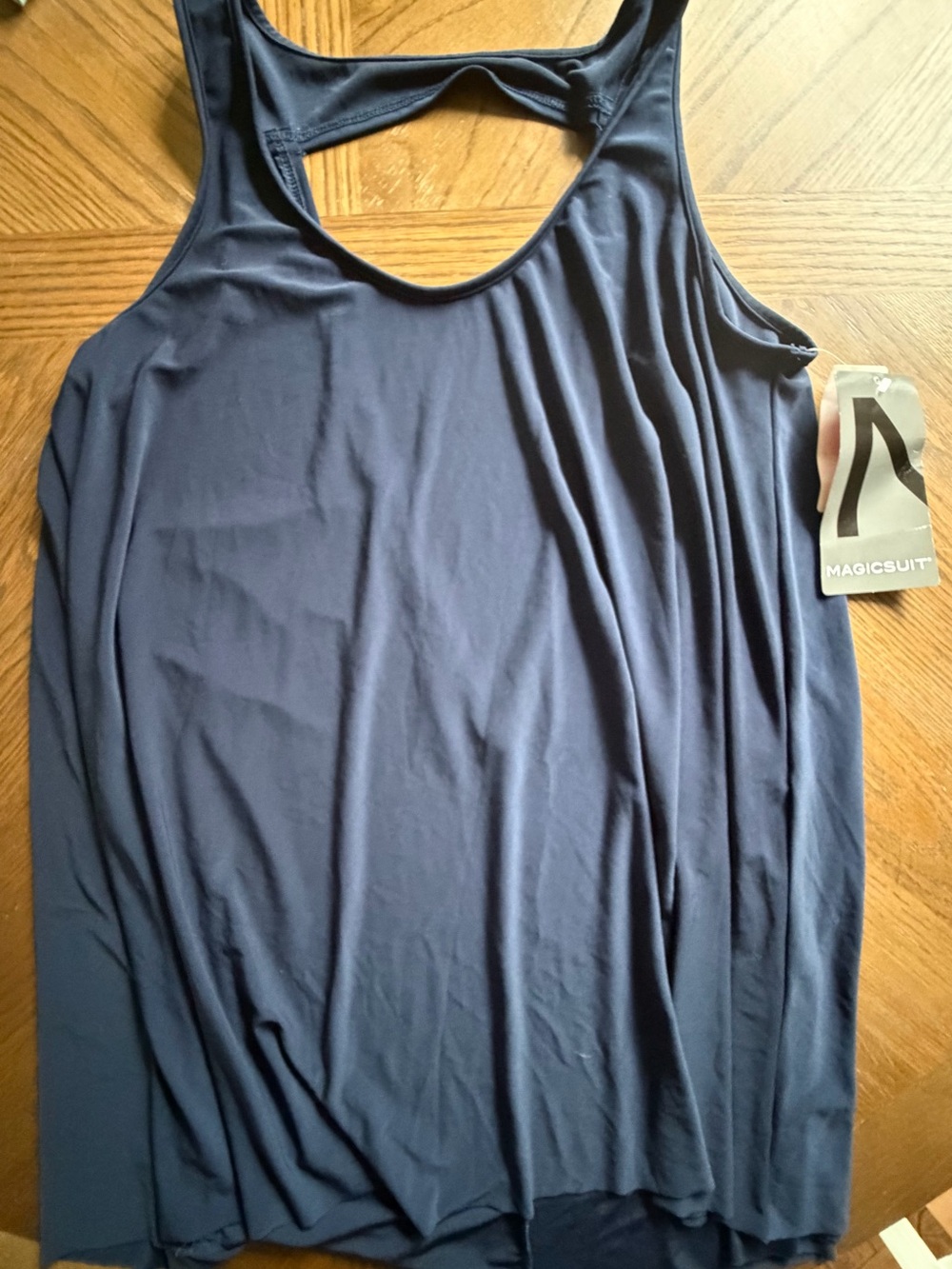 Magicsuit Navy Sleeveless Racerback Swim Coverup